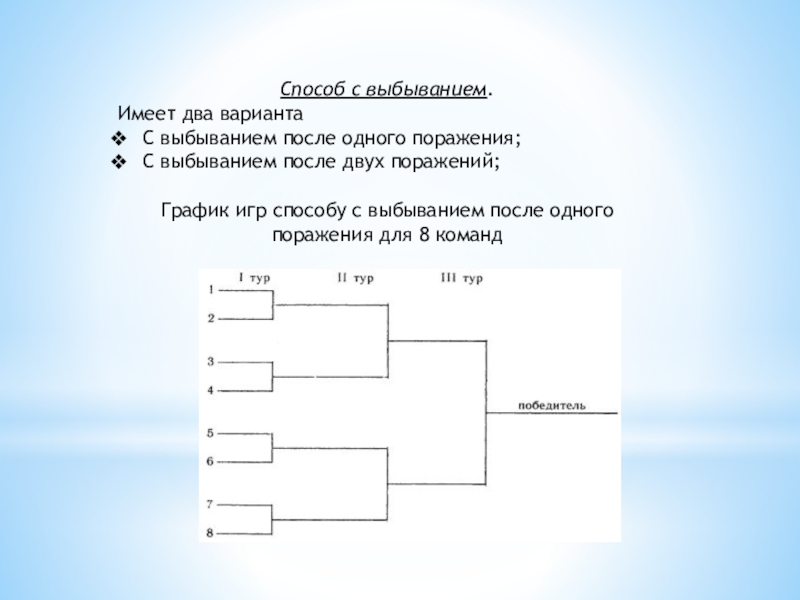 Способы соревнований. Система проведения соревнований с выбыванием после 2 поражений. Система розыгрыша с выбыванием после 2 поражения. Схема способа проведения соревнований на выбывание. Готовые протоколы соревнований и круги с выбыванием после 2 поражений.