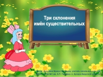 Интерактивная игра Три склонения имён существительных