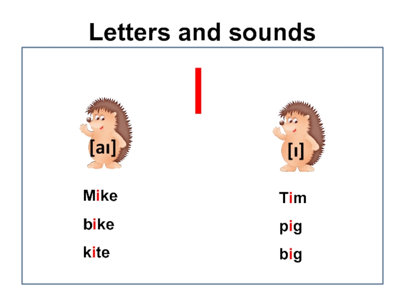Letters and soundsI