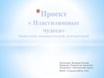 Презентация по пластилинографии -  Пластилиновые чудеса.