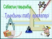 Туындыны табу ережелері (10 сынып)