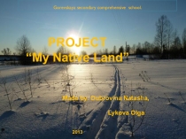 Презентация по английскому языку  My Native Land