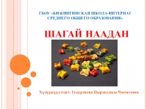 Программа кружковой работы Шагай наадан