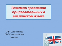 Степени сравнения прилагательных.
