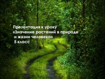 Презентация по биологии Значение растений