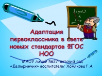 Адаптация первоклассника в свете новых стандартов ФГОС НОО