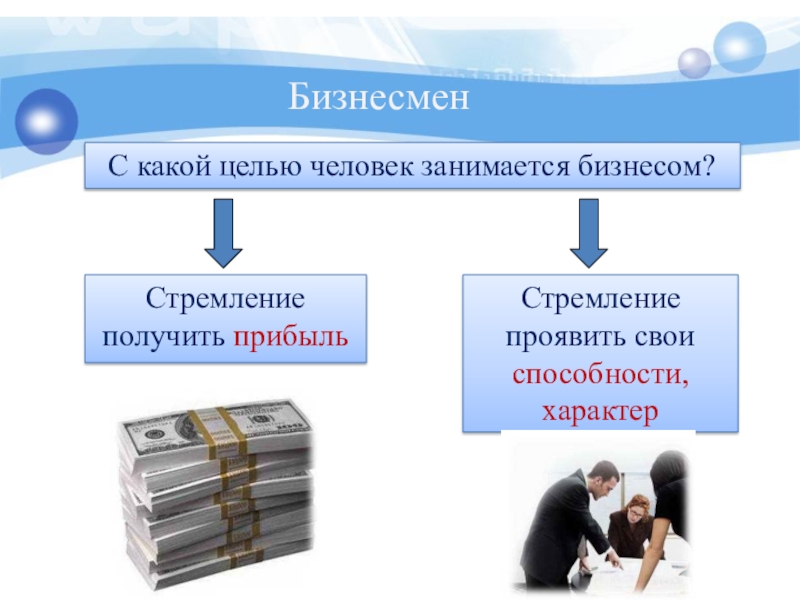 Моя профессия предприниматель проект