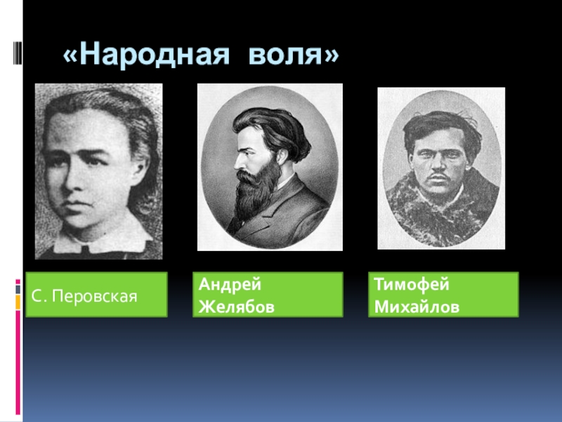 Участниками изображенных на схеме событий были перовская и желябов