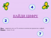 Презентация по развитию элементарных математических представлений.