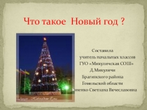Презентация Что такое Новый год