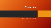 Презентация по технологии Ромашка