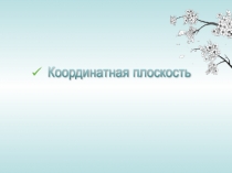 Презентация по математике на тему:Координатная плоскость