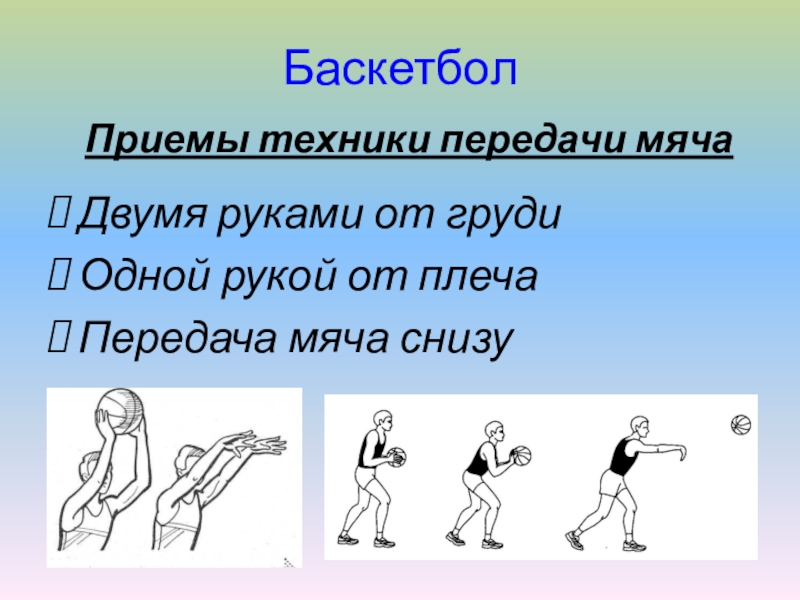 Техника передачи мяча. Техника передачи мяча двумя от груди. Техника передачи мяча от груди. Передача мяча двумя руками в баскетболе. Передача мяча от груди в баскетболе.