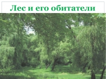 Презентация по окружающему миру на тему  Лес и его обитатели ( 3 класс)