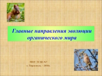 Презентация по биологии на тему Направления эволюции