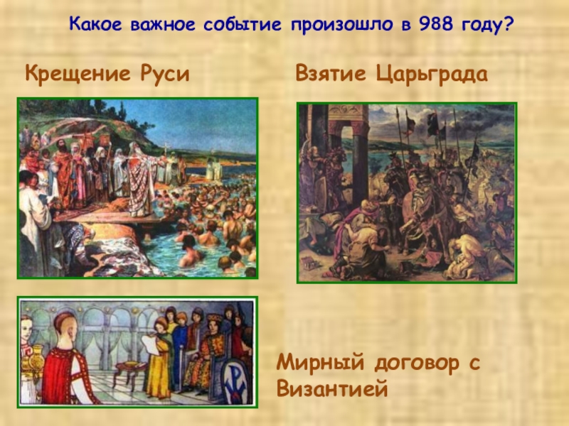 Какое важное событие произошло в. 988 Год событие. Исторические события 988 года. Какое важное событие произошло в 988 году. 988 Год событие в истории России.