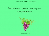 Презентация по технологии на тему Пластилин. Изделие Виноград