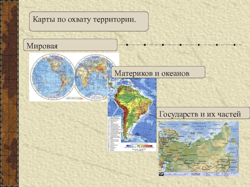 Масштаб карты материков