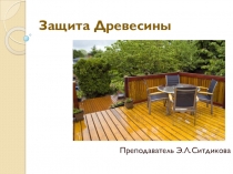 Презентация по дисциплине ОП.02 материаловедение на темуЗащита древесины