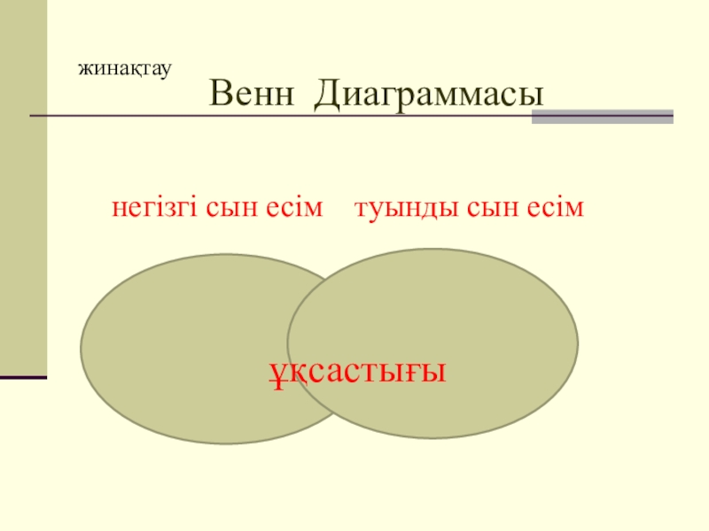 Негізгі және туынды сын есім