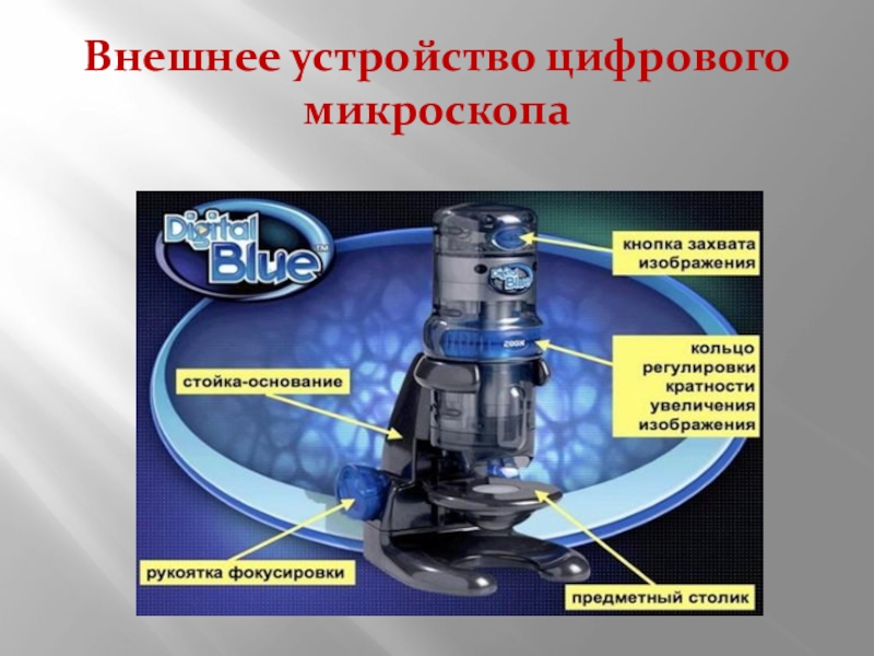 Функция кнопки захвата изображения на цифровом микроскопе