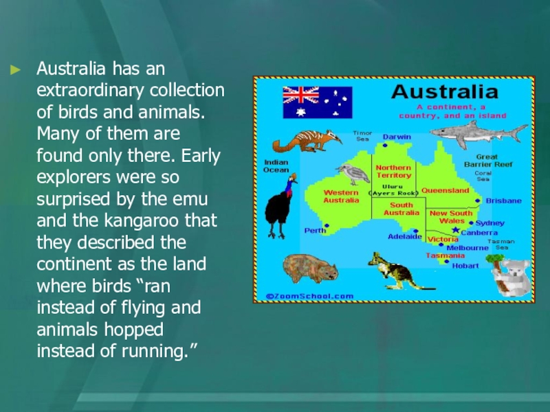 Составить описание австралии. Австралия описание страны. Слайды к проекту Австралия. Австралия рассказ для детей. Животный мир Австралии карта на русском.