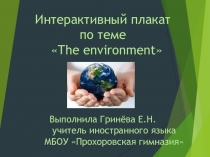 Интерактивный плакат по английскому языку по теме Окружающая среда