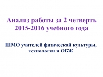 Анализ ШМО-2 четв. Ч.С.А. 2015-16