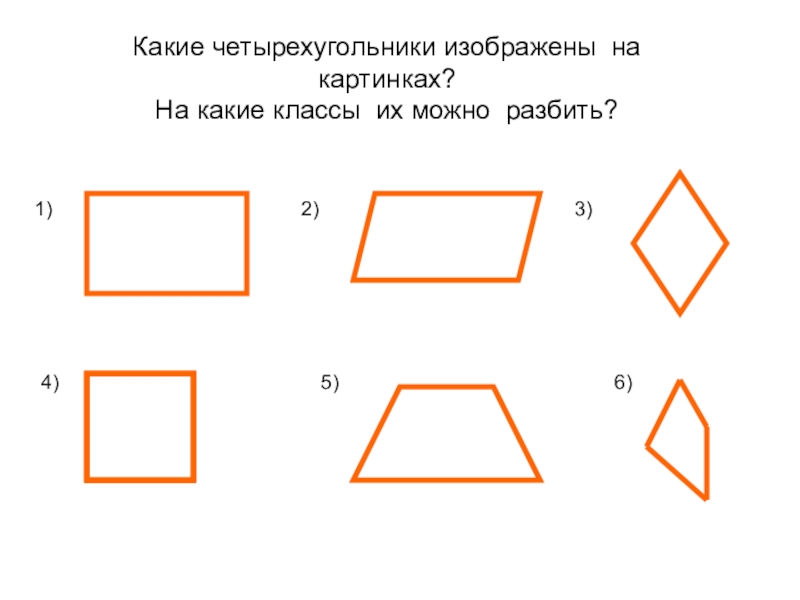 На рисунке изображен четырехугольник