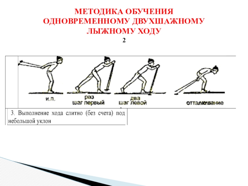 Техника одновременного двухшажного хода презентация