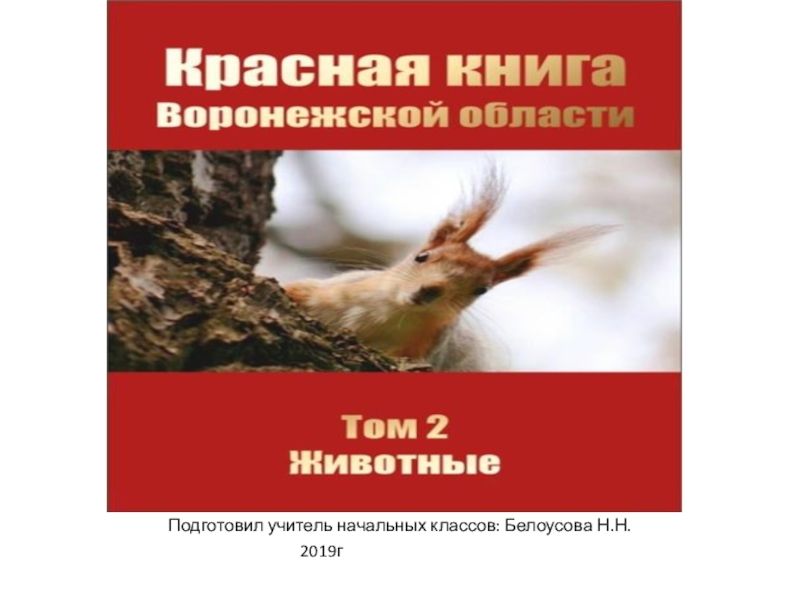 Проект на тему красная книга воронежской области