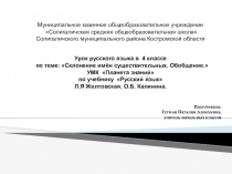 Презентация по русскому языку на тему: Склонение имён существительных. Обобщение. (4 класс)