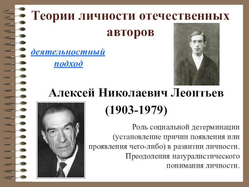 Автор теории. 26. Концепция личности Алексея Николаевича Леонтьева.. Алексей Николаевич Леонтьев теория развития. Теории личности в деятельностном подходе.. Теории личностей отечественных авторов.