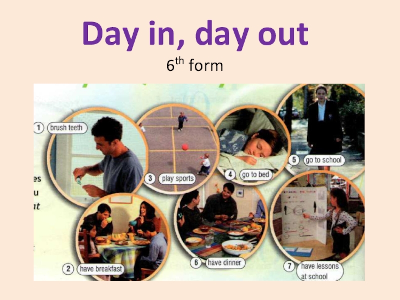 Презентация Презентация по английскому языку на тему Day in, day out (6 класс, Spotlight)