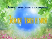 Экологическая викторина (4 класс)