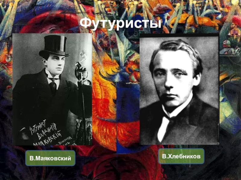 Поэты футуристы блок. Хлебников футурист. Маяковский футурист. Футурист в. Хлебников семья. Хлебников и Маяковский.