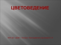 Презентация по Цветоведению для художественных отделений ДШИ, ДХШ