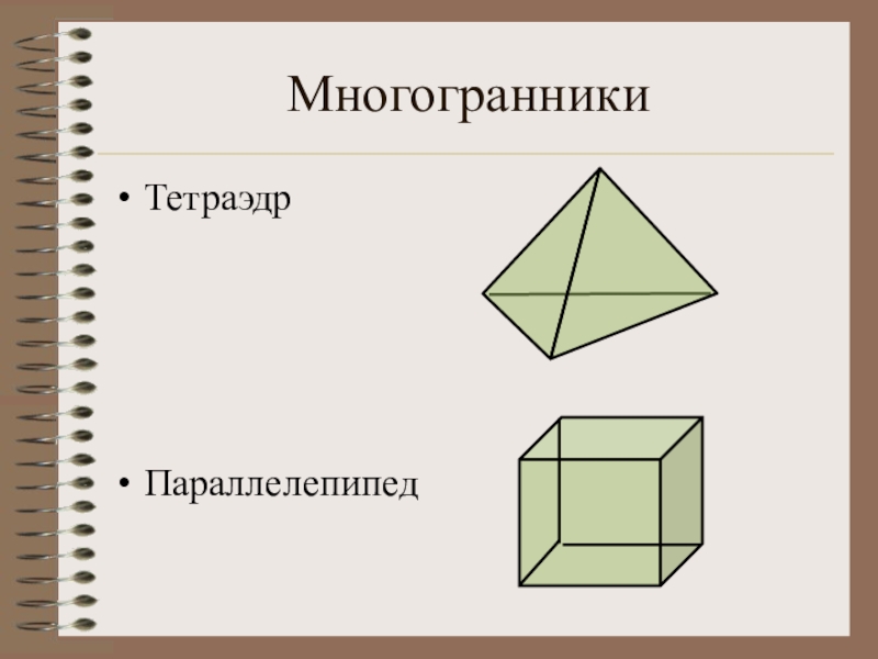 Тетраэдр параллелепипед презентация