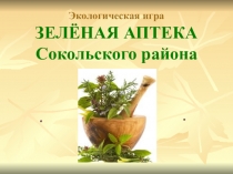 Презентация по экологии Зеленая аптека Сокольского района