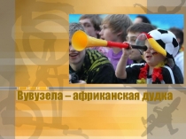 Презентация Вувузела - африканская дудка