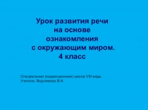 Презентация к уроку развития речи на основе ознакомления с окружающим миром по теме Рыбы