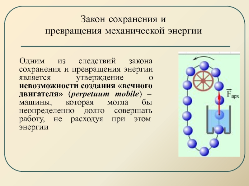 Сохранение и превращение энергии