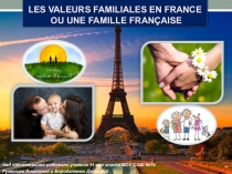 Презентация к уроку французского языка на тему Семья во Франции.