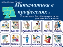 Презентация  Математика в профессиях