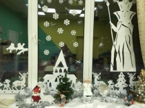 Презентация зимней сказки Снежная королева, оформлена в детском саду, группа СВЕТЛЯЧОК