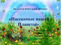 Педагогический проект Насекомые нашей планеты