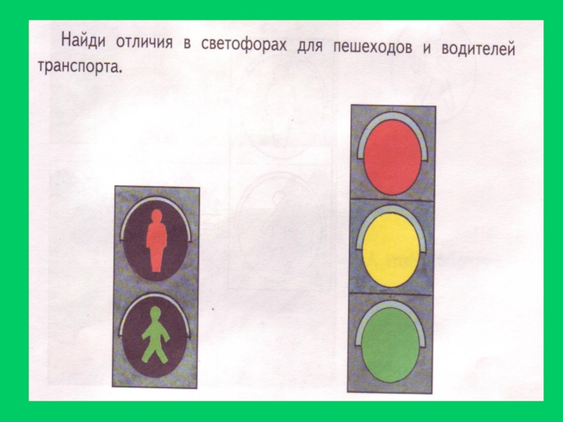 Виды светофоров для дошкольников в картинках