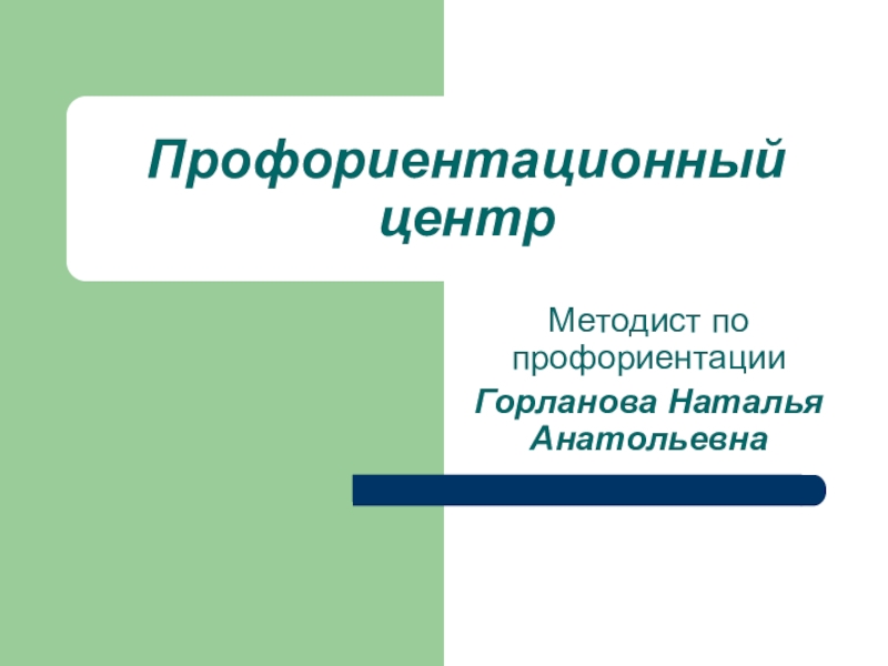 Презентация  Опыт работы Профориентационного центра г. Николаевска-на-Амуре