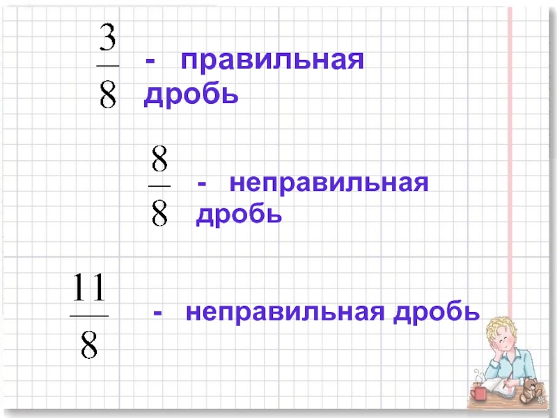 Презентация 5 класс правильные и неправильные дроби 5 класс презентация