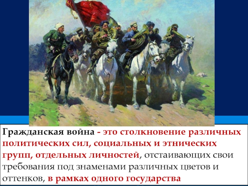 Проект по истории россии 7 класс гражданская война в истории человечества